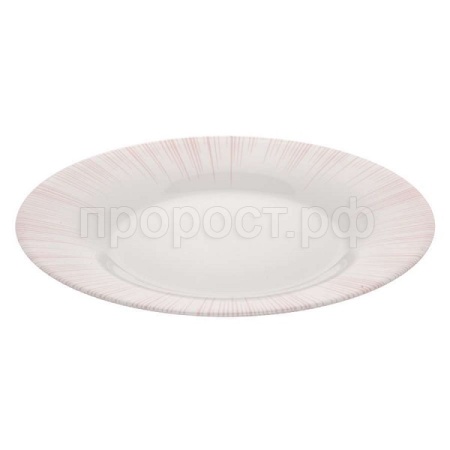 Тарелка десертная Фокус 195мм розовая 3цв. 10327SLBD73