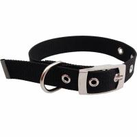 Ошейник нейлон M 20" 26-40 см ОК-51 черный