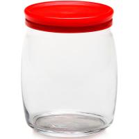 Банка стеклянная 940мл Чешни с крышкой красной В КОРОБКЕ /43004B