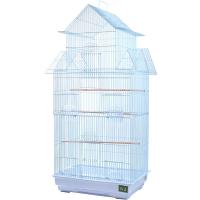Клетка д/птиц N1 ДКп608А 47*36*100см  укомплектованная три домика белая/4шт/Евро Клетка д/птиц N1 ДКп608А 47*36*100см  укомплектованная три домика белая/4шт/Евро