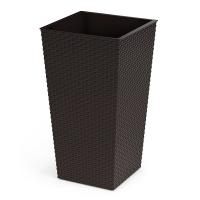 Кашпо Ротанг 28,5*27*51,5см мокко с вставкой (20/28л) М8849 /5шт/ Альтерн