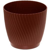 Кашпо Соната 3,3л коричневый с под. А032 /20шт/Арз