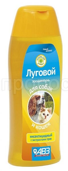 Шампунь Луговой д/кошек и собак п/блох и п/клещей 400мл/18шт/AB2161/ВЗ ЧЗ Шампунь Луговой д/кошек и собак п/блох и п/клещей 400мл/18шт/AB2161/ВЗ ЧЗ