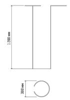 Опора д/цветов высокая D-30см H-120см /10шт/Л