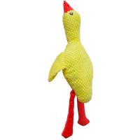 Игрушка с Гусь с пищалкой желтый текстиль 32х50см/Ти147/Евро