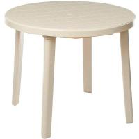 Стол круглый d 90см бежевый 05035  