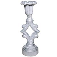ДЕКОР Подсвечник Ампир бел серебро РЗДИ/1шт ДЕКОР Подсвечник Ампир бел серебро РЗДИ/1шт