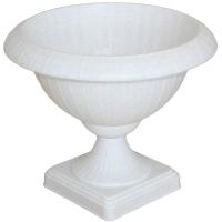 Вазон на ножке низкий 4л №1 белый 07011