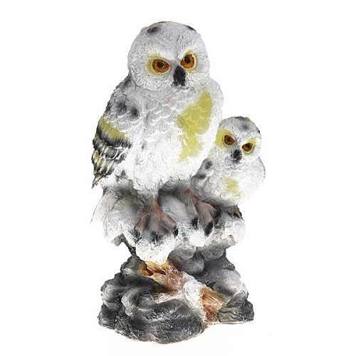 Фигура Две полярные совы L22,5W18,5H38,5см 123273/F054