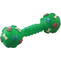 Игрушка с Гантель 100КГ виниловая 13см д/средних пород/С2823/ЗР