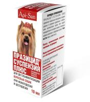 Антигельминтик для собак Празицид-суспензия Плюс 10мл(1мл*3кг) Антигельминтик для собак Празицид-суспензия Плюс 10мл(1мл*3кг)