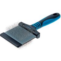 Пуходёрка DeLIGHT двухсторонняя гибкая мягкий+жёсткий корд большая 36843L/12/Пет Лайн