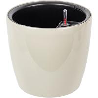 Кашпо АНФА D280 13л кремовый с автополивом+вставкой М3233