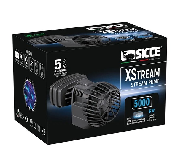 Помпа течения XStream 5000 л/ч 94х50х40мм 61322/SICCE/