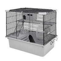 Клетка д/грыз ЭКО 2-х эт РИККИ 42*30*40см разборная светло-серая/43102/Дарэлл