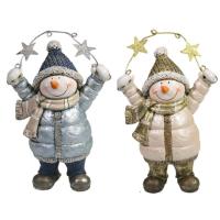 Фигура Снеговик со звездами L9W5H13 2в. 714183 W166