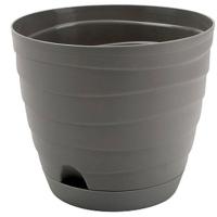 Кашпо Бриз 2,7л серый с прик. под. /10шт/Рад