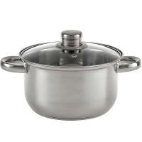 Кастрюля 2,6л нерж. со стеклянной крышкой BE-156/2 /12шт/ Webber