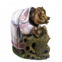 Фигура Мишка у дупла L25W16 Н27,5см 626522/F577