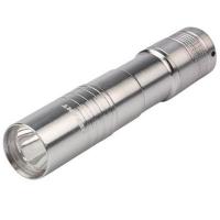 Фонарь ручной 1*ААА  фокус-й свет алюминий /75-713/
