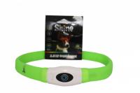 Ошейник светящийся Лэд USB силиконовый 2,5*65см зеленый/ЦФ9ПЛЮСзел/Евро