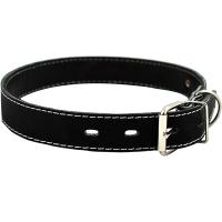 Ошейник кожа 35мм двойной 50-59см/00035013/Каскад