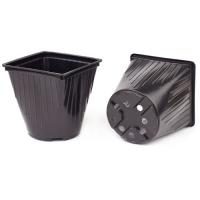 Рассадник 0,75л (квадратно-круглый) черный 12*12*9см /лист 0,8/600шт/А