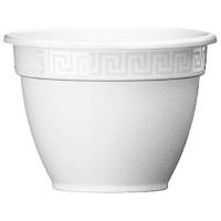 Цветочный горшок Антик 0,75л белый с поддоном 5PL0379