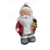 Фигура Дед Мороз с колокольчиком (красный) L8.5W7H14 716402/W215