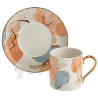 Набор чайный Stone 4 предмета (2 пары) фарфор в инд. упак.МБ006P/2 /8шт/ Beatrix