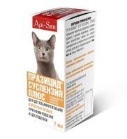 Антигельминтик для кошек Празицид-суспензия Плюс 7 мл(1таб*1кг) Антигельминтик для кошек Празицид-суспензия Плюс 7 мл(1таб*1кг)