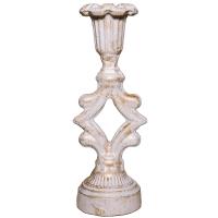 ДЕКОР Подсвечник Ампир бел золото РЗДИ/1шт ДЕКОР Подсвечник Ампир бел золото РЗДИ/1шт