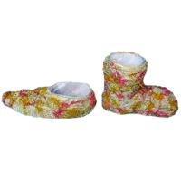 Плетеный сапог желтый 22*10*16 WD11В278-2 Плетеный сапог желтый 22*10*16 WD11В278-2