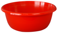 Таз 18л круглый красный 03028
