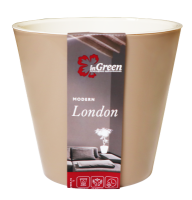 Кашпо Лондон 5л молочный шоколад с вставкой ING6206МШОК