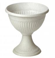 Вазон на ножке низкий 7л Ливия мраморный М3206