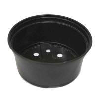 Горшок для рассады 1,8л черный мягкий 19*8,5см Д19НМ лист 1,3