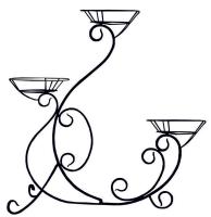 Подставка М. напольная на 3 горшка Лебедь мал М0000056