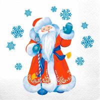 Салфетки бумажные НГ 2 слоя Лилия 33*33см "Морозко" 20л /15шт/1527