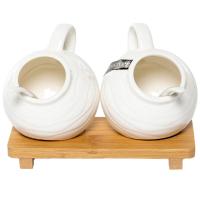 Набор для специй 200мл  Волна (2шт) на подставке 194-48031 