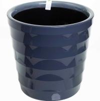 Кашпо Лаура 16,6л антрацит с вставкой ЛР30-12 /1шт/ЛГ