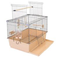 Клетка д/птиц ГОВОРУН-1 60*40**41см разборная бежевая/4705беж-хром/Дарэлл