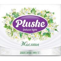 Туалетная бумага 3 слоя "Plushe Deluxe Light" 4рулонов*15м Жасмин Арома