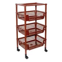 Полка для ванной коричневый