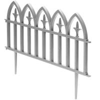 Забор декор. Кованый цветок 3м*30см 5-ти секцион. серый/PROTEX