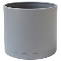 Кашпо 0,17л серый с под. (пласт+слюда) 103/7.5-3 /36шт/Mehrni