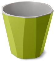 Кашпо Палермо 3,6л оливковый с вставкой С317ОЛВ /16шт/Мартика