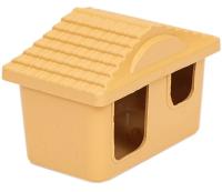 Игрушка д/грыз Домик Zoo-M пластик малый 7,5*11*7,5см бежевый/3213беж/Дарэлл