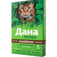 Ошейники Дана Ультра для кошек против блох и клещей 35см коричневый Ошейники Дана Ультра для кошек против блох и клещей 35см коричневый
