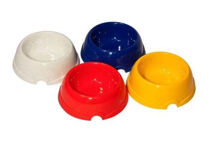 Миска одинарная пластик №3 200мл серый/2303/Дарэлл